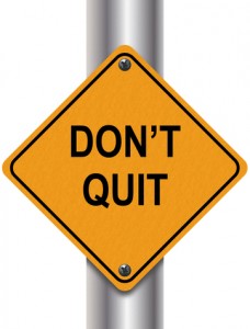 don't quitter