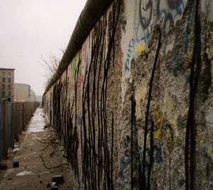 The Berlin Wall in 1990