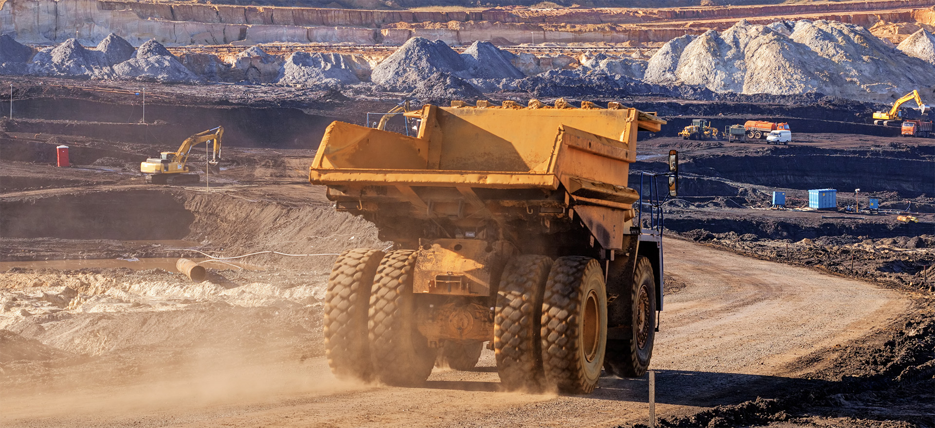 Copper mining truck